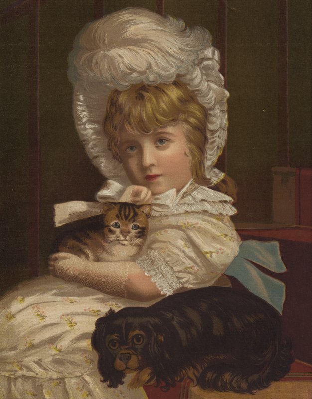 Pequenas belezas (chromolitho) de English School