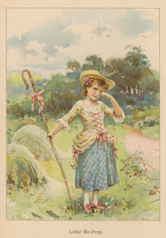 Little Bo-Peep (chromolitho) de English School