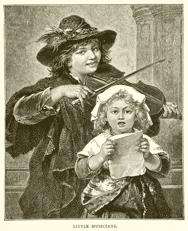 Pequenos músicos de English School