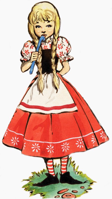 Menininha, com, vara de English School