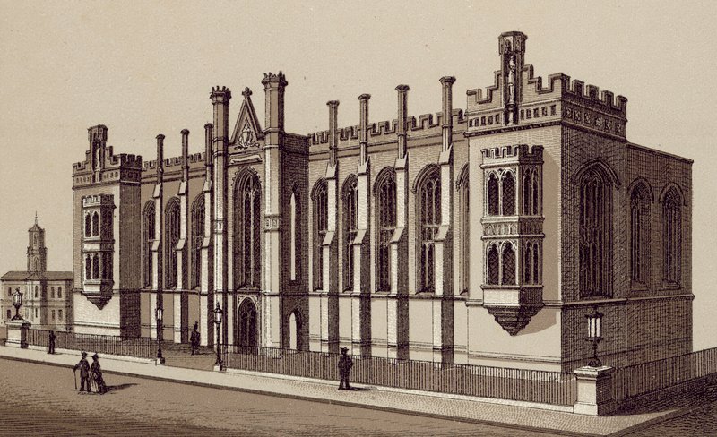 Liverpool: Liverpool College, Shaw Street (litografia) de English School