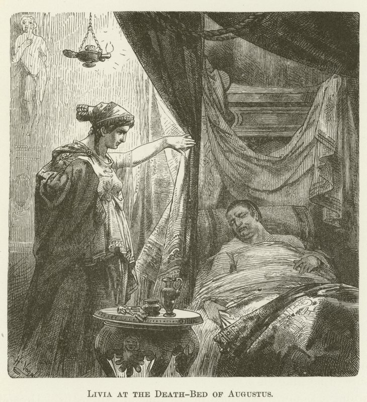Lívia no leito de morte de Augusto de English School
