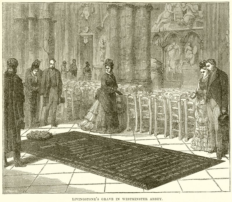 Livingstones Grave em Abadia de Westminster de English School