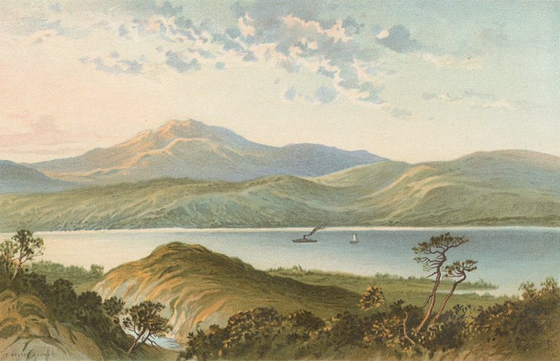 Loch Ness, de cima da queda dos foyers de English School