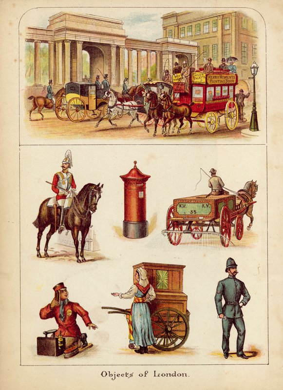 Londres (litografia a cores) de English School