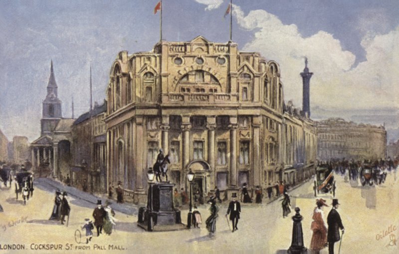 Londres, Cockspur Street de Pall Mall de English School