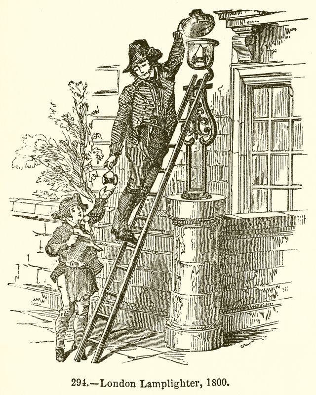 Londres Lamplighter, 1800 de English School