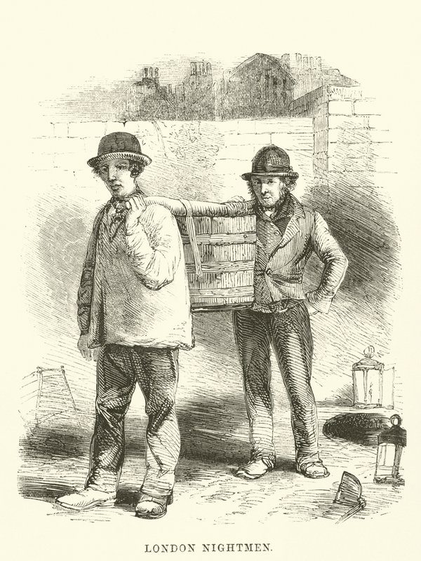 Nightmen de Londres (gravura) de English School