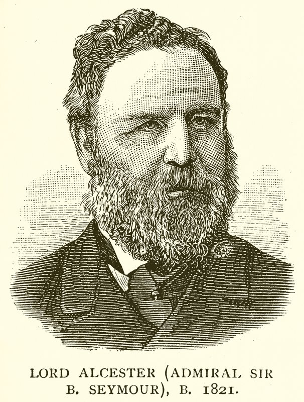 Lorde Alcester (Almirante Sir B. Seymour), B. 1821 de English School