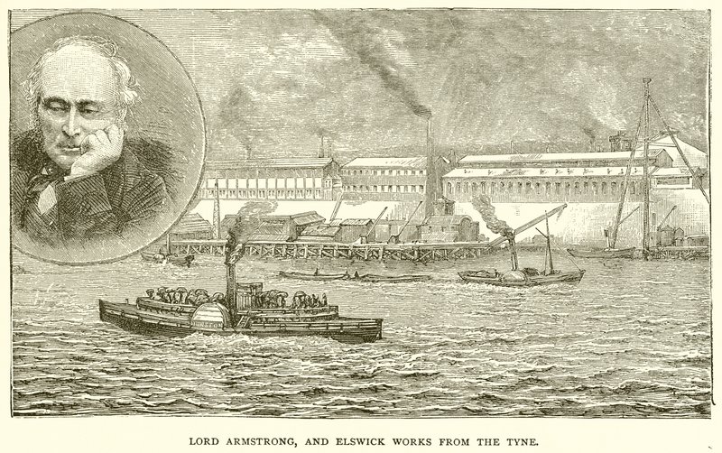 Lord Armstrong e Elswick Works da Tyne de English School