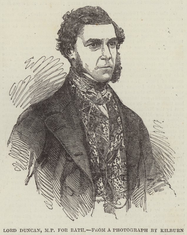 Lord Duncan, MP para Banho (gravura) de English School