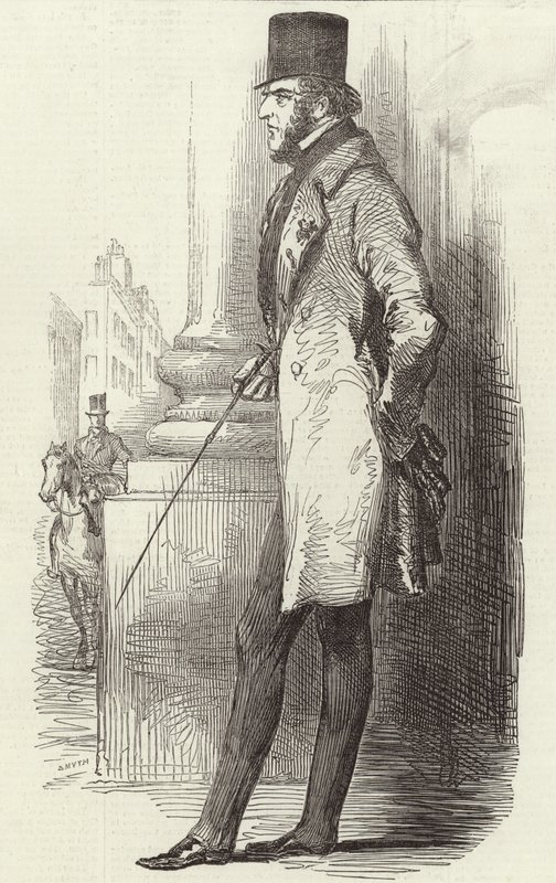 Lord George Bentinck (gravura) de English School