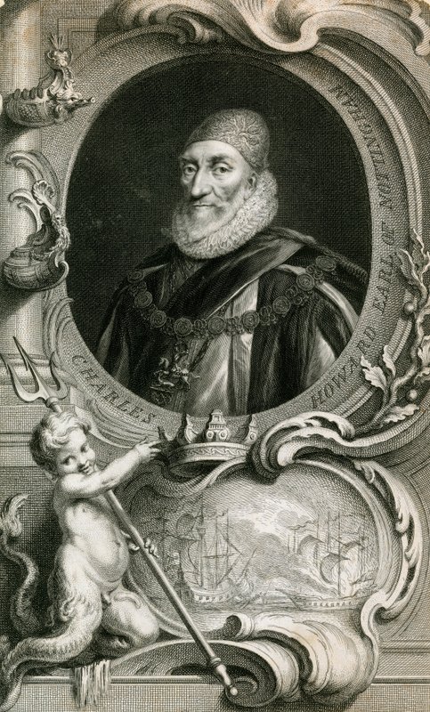 Lord Howard de Effingham, Armada Almirante da Frota de English School