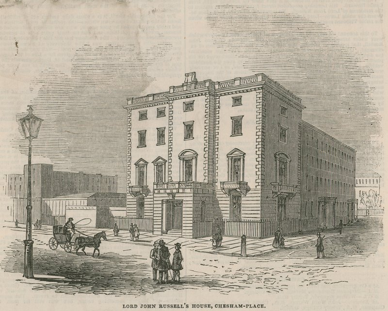 Lorde John Russells House, Chesham Place, Praça Belgrave de English School