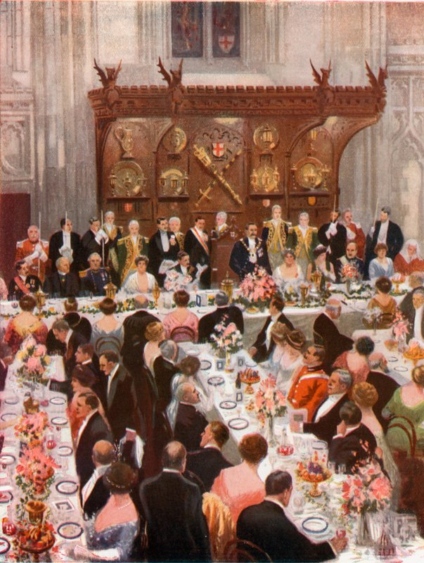 Lord Mayors Banquet no Guildhall de English School