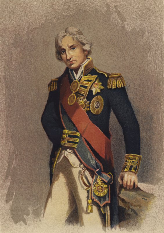 Lord Nelson (litografia a cores) de English School