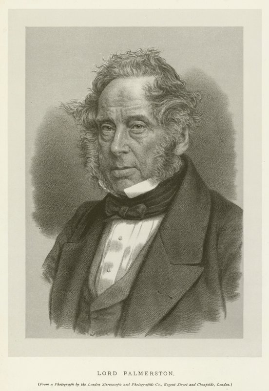 Lord Palmerston (litho) de English School