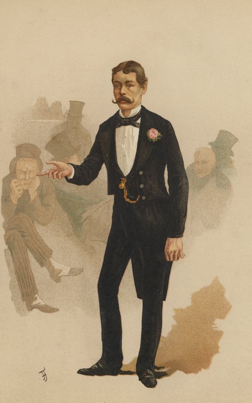Lord Randolph Churchill, Deputado, Membro para Woodstock (cor litho) de English School