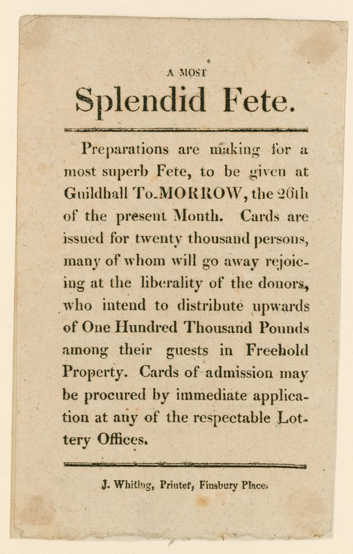 Anúncio de loteria de English School