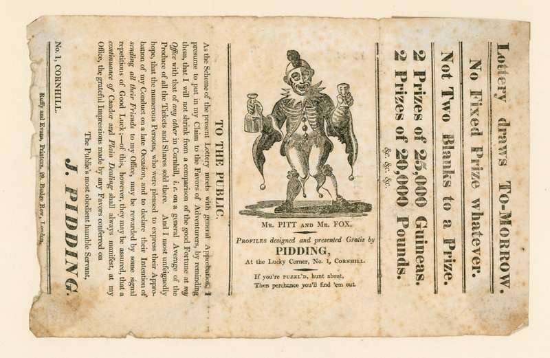 Anúncio de loteria de English School