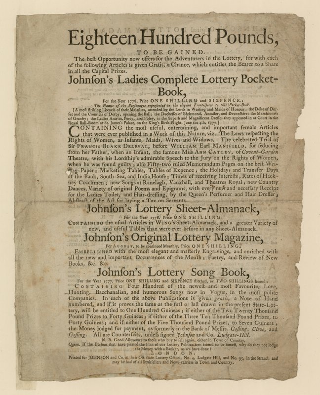 Publicações de loteria de English School