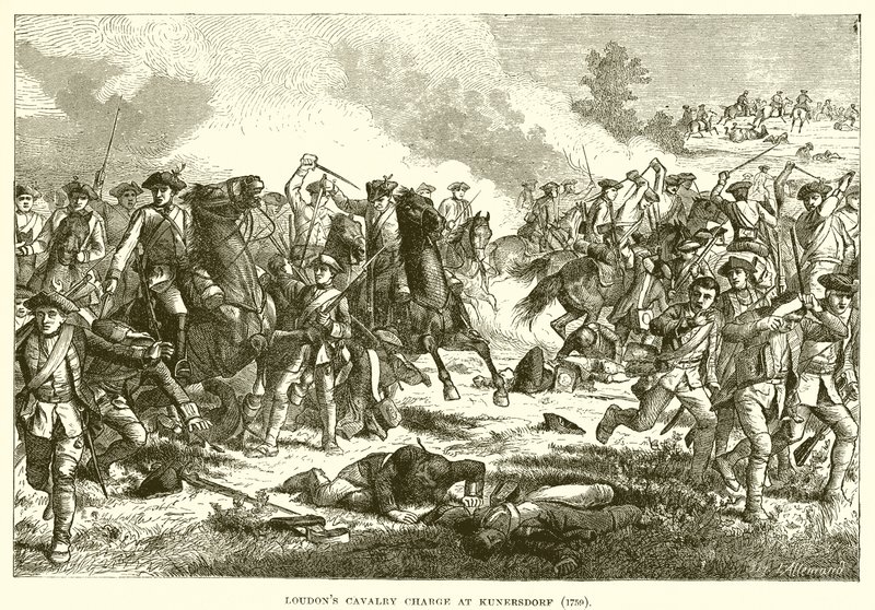 Loudons Cavalry charge no Kunersdorf de English School
