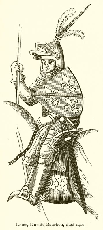 Louis, duque de Bourbon, morreu em 1410 de English School