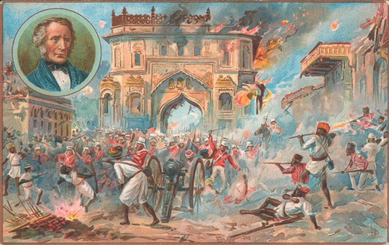 Lucknow, Motim Indiano, 1857 de English School