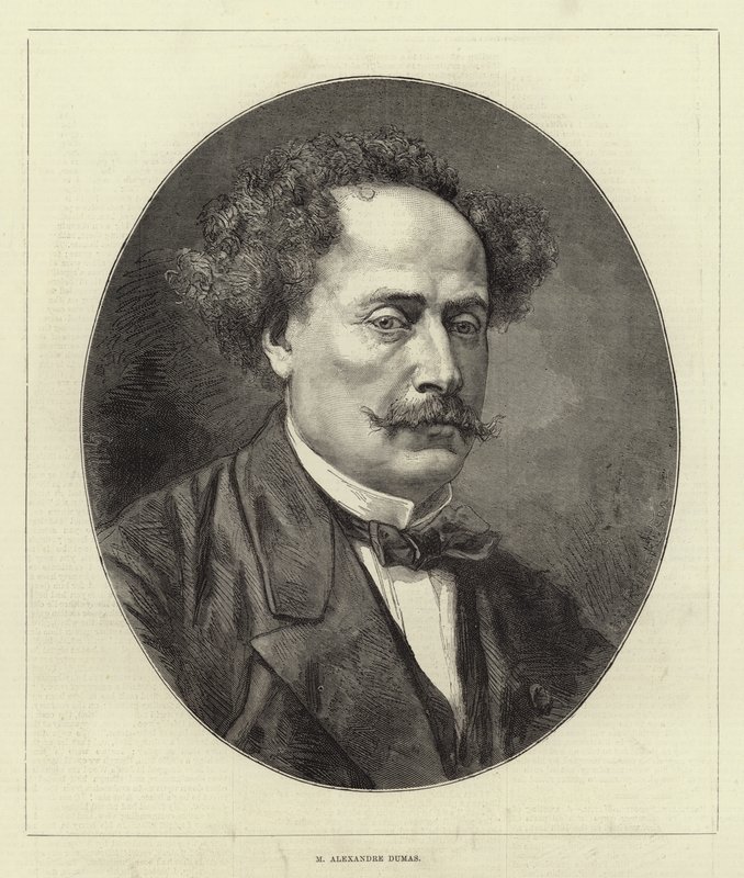 Sr. Alexandre Dumas (gravura) de English School