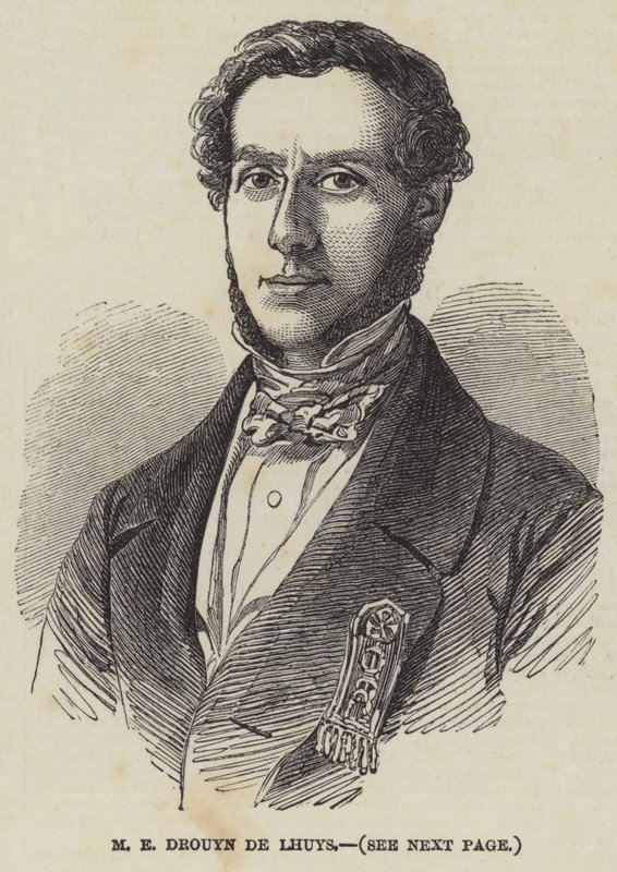 M E Drouyn de Lhuys (gravura) de English School