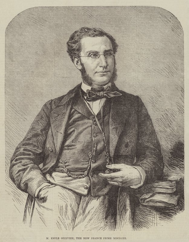 M Emile Ollivier, o novo primeiro-ministro francês (gravura) de English School