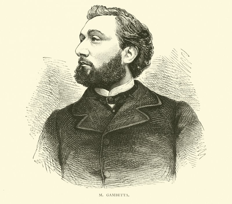 M Gambetta, setembro de 1870 de English School