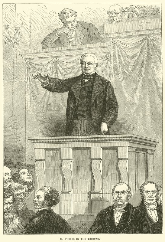 M Thiers no Tribune, 1871 de English School