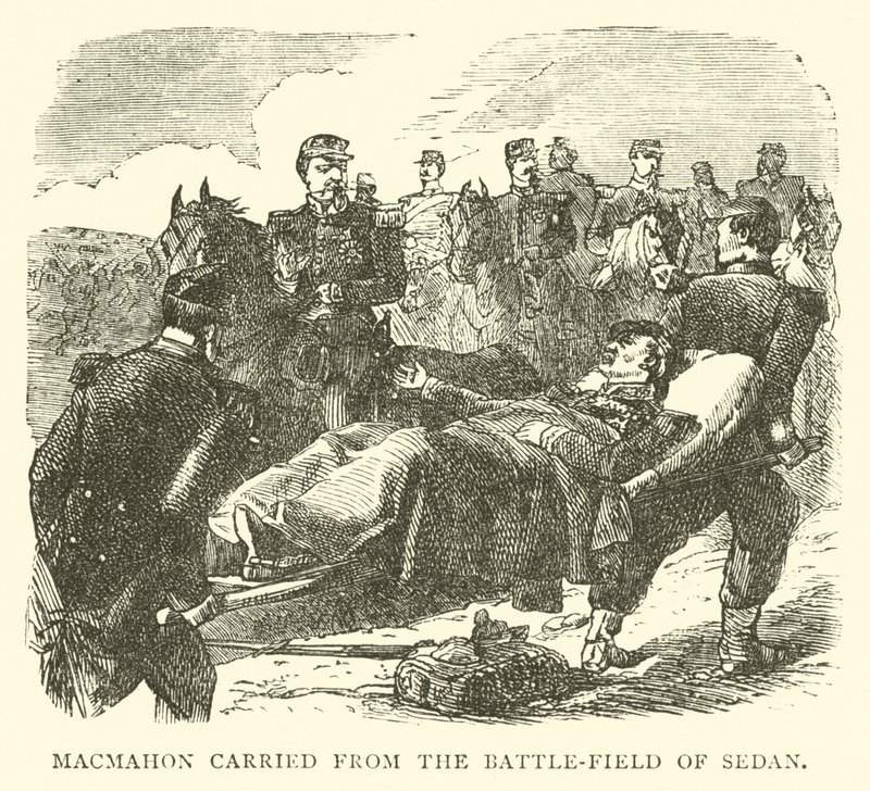 Macmahon levou do campo de batalha de Sedan, setembro de 1870 de English School