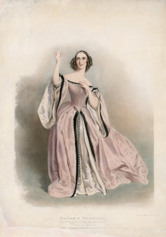 Madame Persiani em Lucia di Lammermoor de English School