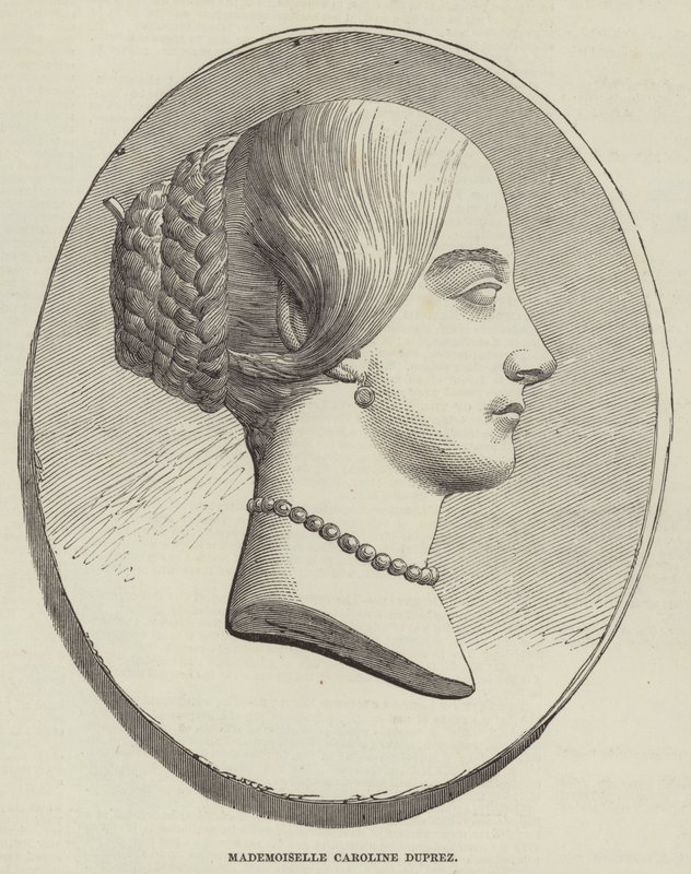 Mademoiselle Caroline Duprez (gravura) de English School