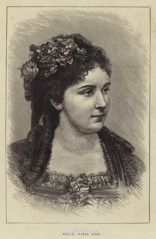 Mademoiselle Marie Roze (gravura) de English School