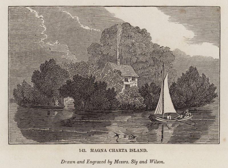 Ilha da Magna Charta (gravura) de English School