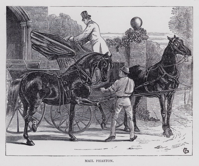 Mail Phaeton (gravura) de English School