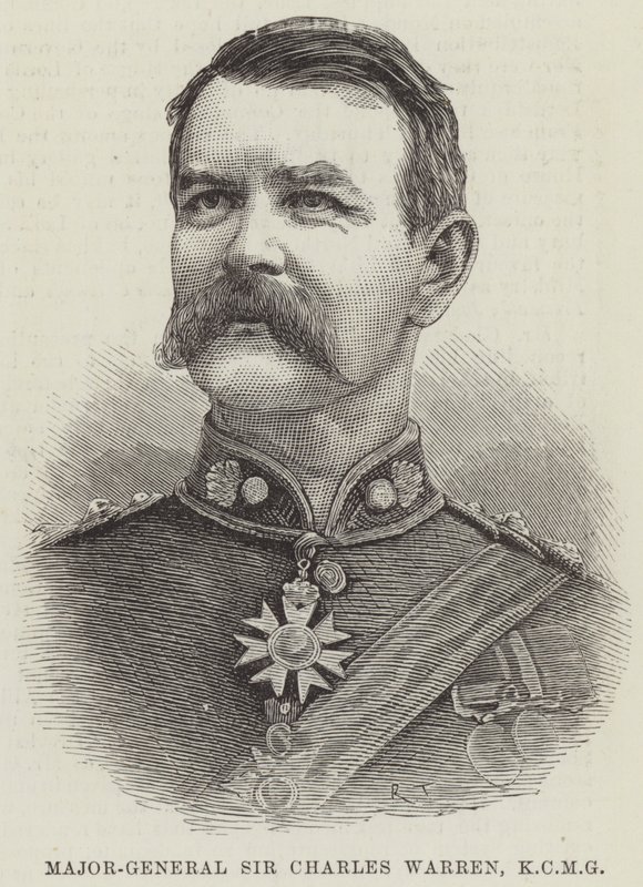 Major-General Sir Charles Warren, KCMG (gravura) de English School