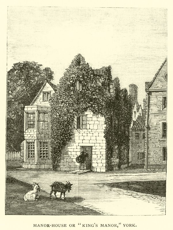 Manor-House ou Kings Manor, em York de English School