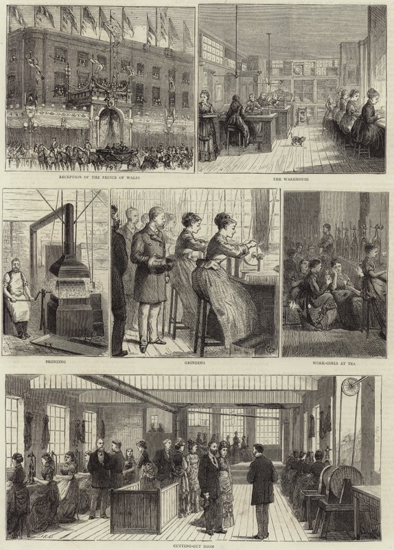 Fabricação de canetas de aço de English School