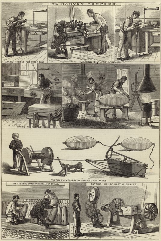 Fabricação de materiais de guerra no Royal Arsenal de English School