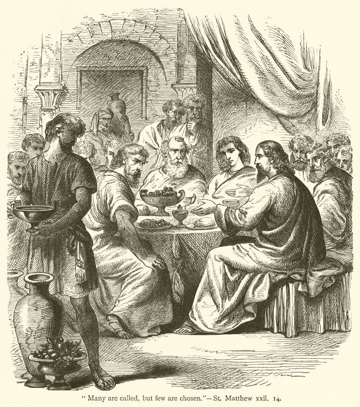 "Muitos são chamados, mas poucos são escolhidos", São Mateus, xxii de English School