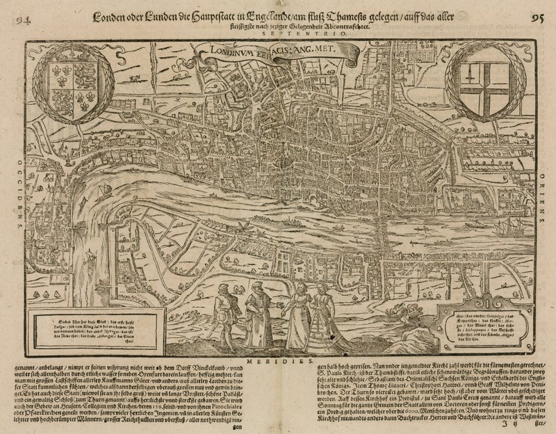 Mapa, de, londres de English School