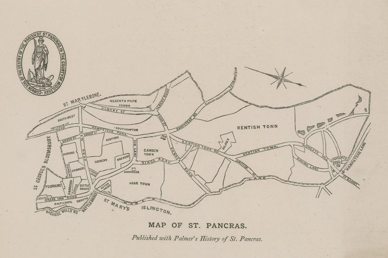 Mapa de St Pancras de English School