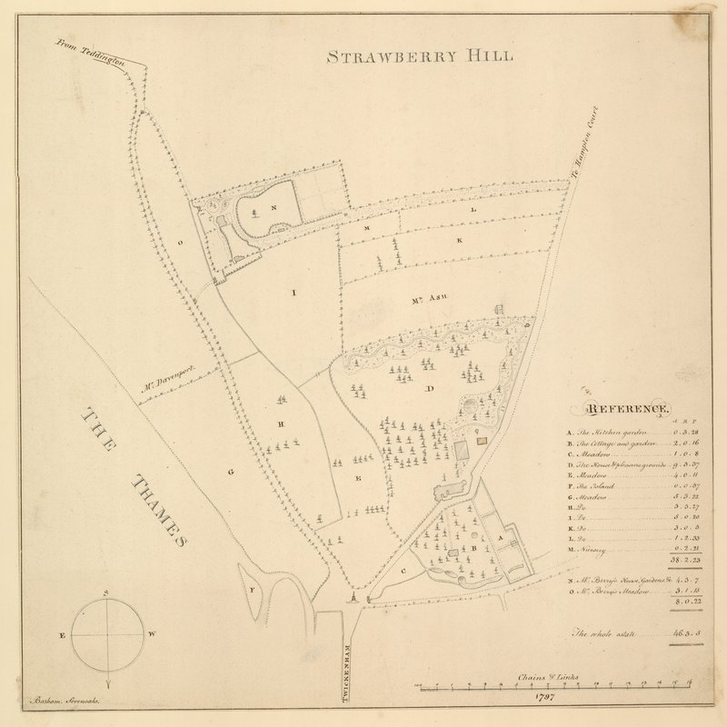 Mapa de Strawberry Hill, Londres de English School