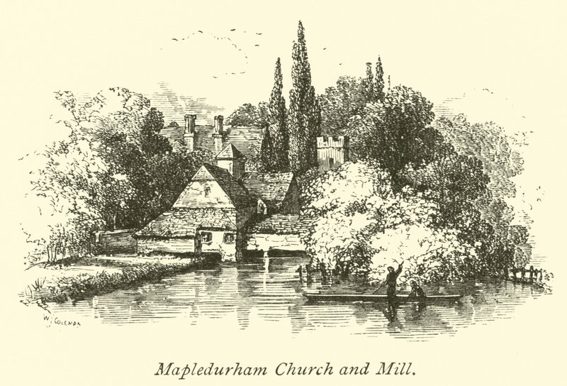 Igreja de Mapledurham e moinho de English School