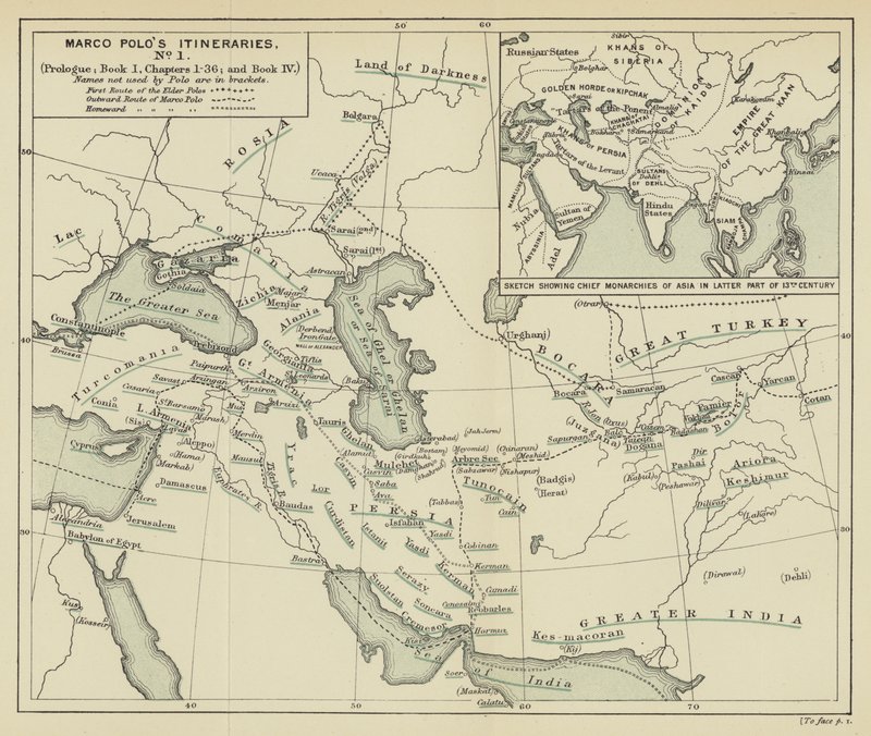 Itinerários de Marco Polo n.o I (litografia) de English School