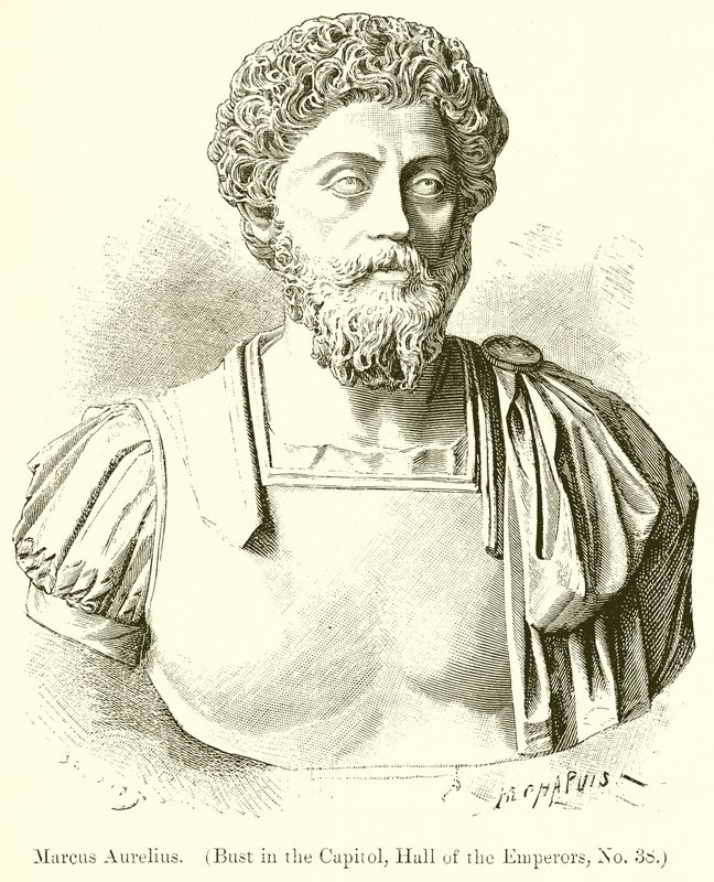 Marco Aurélio (Busto na Capital, Salão dos Imperadores, nº 38) de English School
